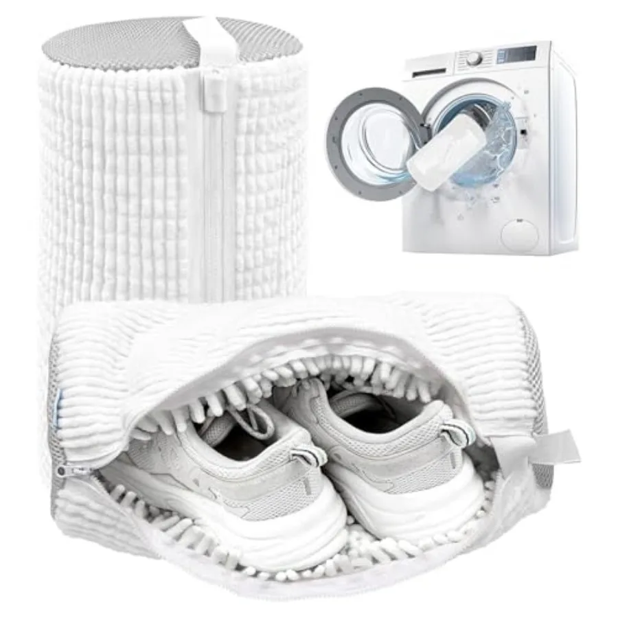 Shoe Washing Machine Bag, Laundry Shoe Bag for Washer and Dryer, Reusable Shoe Cleaning Bag for Sneakers, Tennis Shoes, With Se
Shoe Washing Machine Bag, Laundry Shoe Bag for Washer and Dryer, Reusable Shoe Cleaning Bag for Sneakers, Tennis Shoes, With Se
