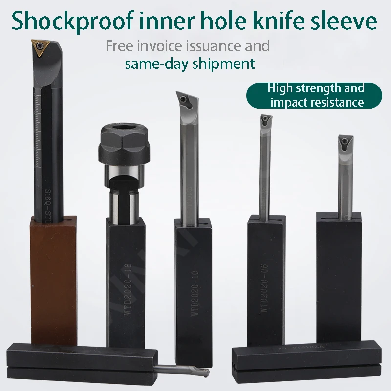 CNC internal hole tool holder, tool sleeve, boring machine tool box, internal thread grooving tool seat, wire cutting accessorie
CNC internal hole tool holder, tool sleeve, boring machine tool box, internal thread grooving tool seat, wire cutting accessorie