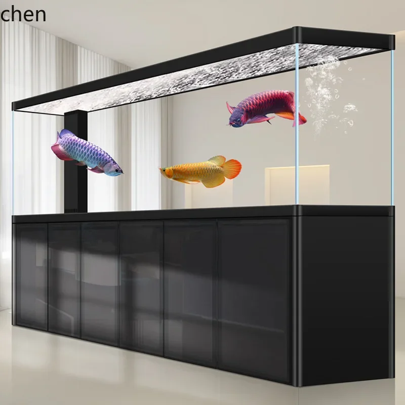 YFY New Rounded Corner Aluminum Alloy Living Room Home Screen Office Bottom Filter Large Fish Tank No Need to Change Aquarium
YFY New Rounded Corner Aluminum Alloy Living Room Home Screen Office Bottom Filter Large Fish Tank No Need to Change Aquarium