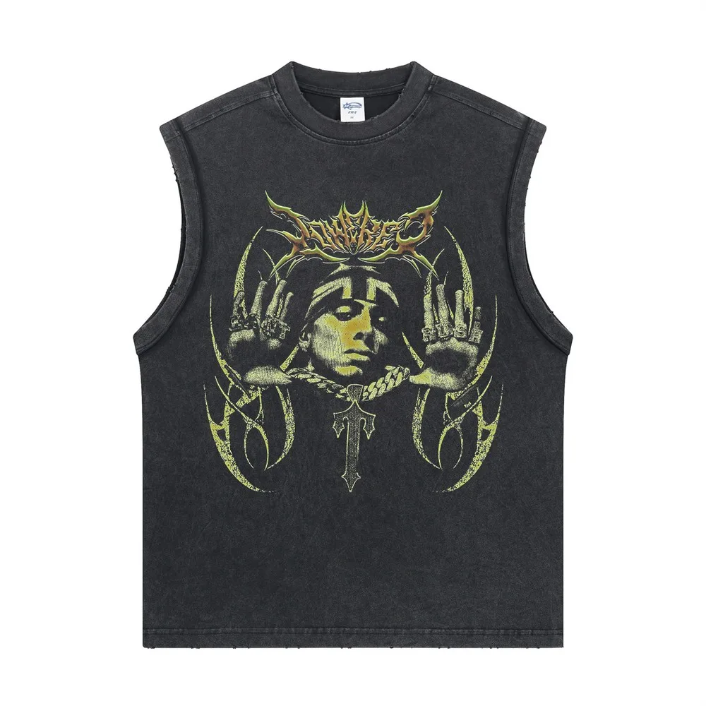 Patchwork Vintage Tank Top Men fugees Print Men's Clothing Oversized Y2k Sleeveless Tops Hip Hop Vest Women Goth Clothes T Shirt
Patchwork Vintage Tank Top Men fugees Print Men's Clothing Oversized Y2k Sleeveless Tops Hip Hop Vest Women Goth Clothes T Shirt