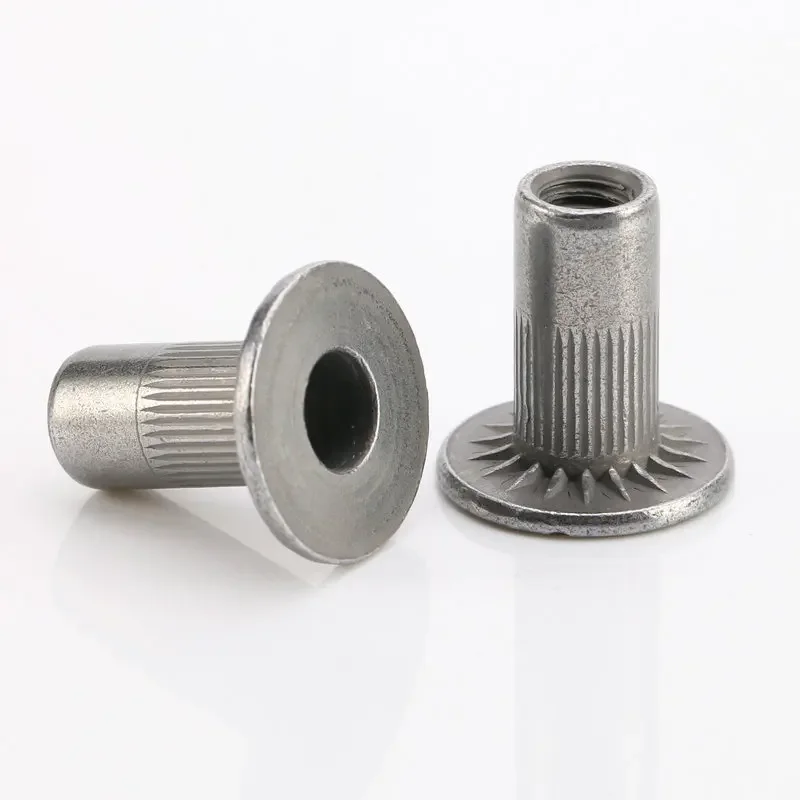 Carbon steel M6 large plate vertical rivet nut car round accessories, large plate sunflower water tank rivet nut
Carbon steel M6 large plate vertical rivet nut car round accessories, large plate sunflower water tank rivet nut