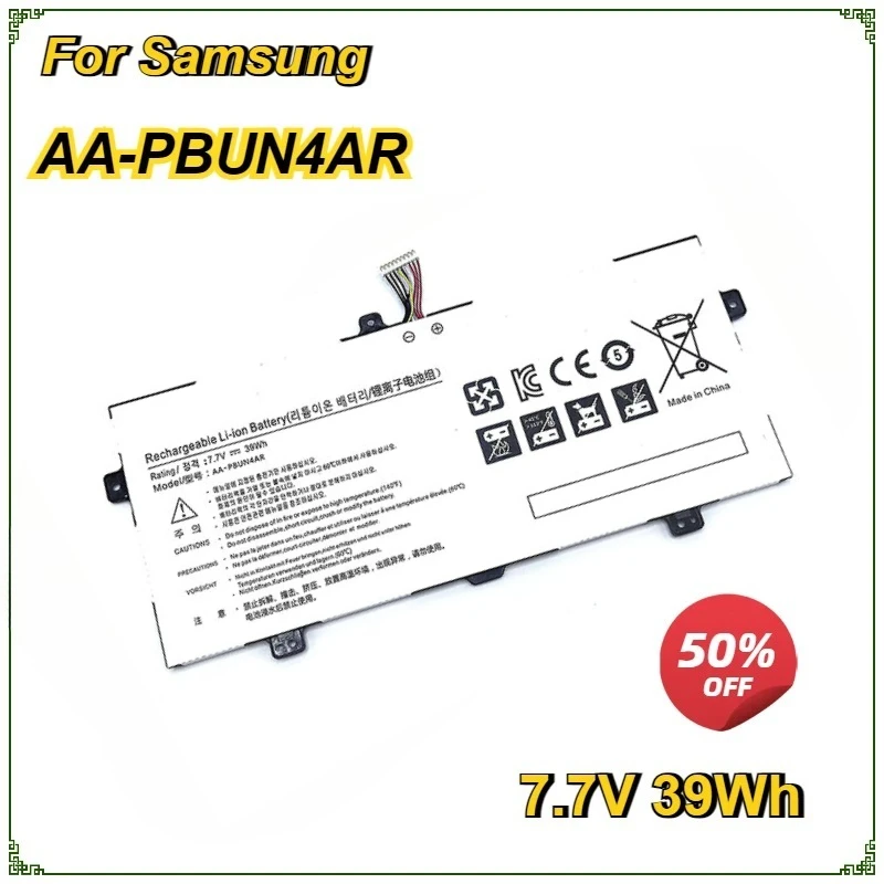 Laptop Battery AA-PBUN4AR for Samsung NP900X5L 940X3L NT900X5L NT900X5P NP940X3LK01US Bateria 7.7V 39Wh Replacement Battery
Laptop Battery AA-PBUN4AR for Samsung NP900X5L 940X3L NT900X5L NT900X5P NP940X3LK01US Bateria 7.7V 39Wh Replacement Battery