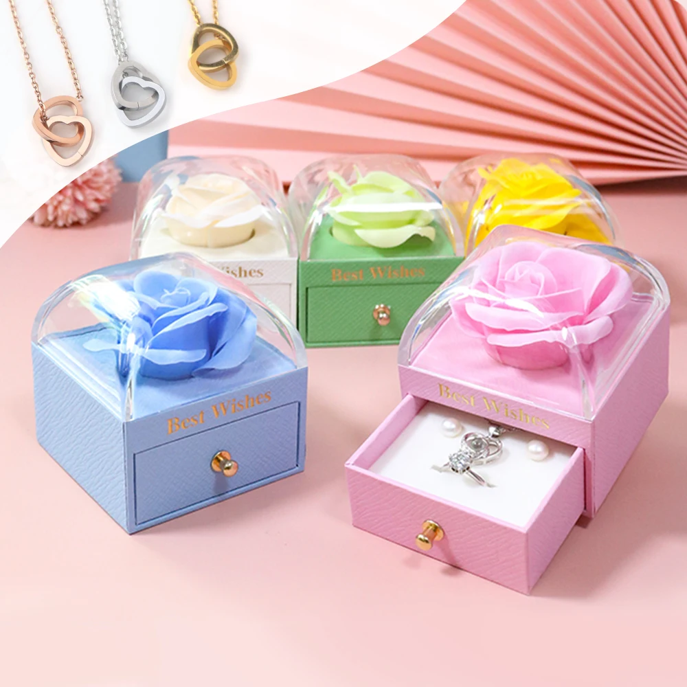 Floral Jewelry Box with Heart Necklace Set, Vintage Velvet Gift for Women, Valentine's Day Anniversary Birthday Gift
Floral Jewelry Box with Heart Necklace Set, Vintage Velvet Gift for Women, Valentine's Day Anniversary Birthday Gift