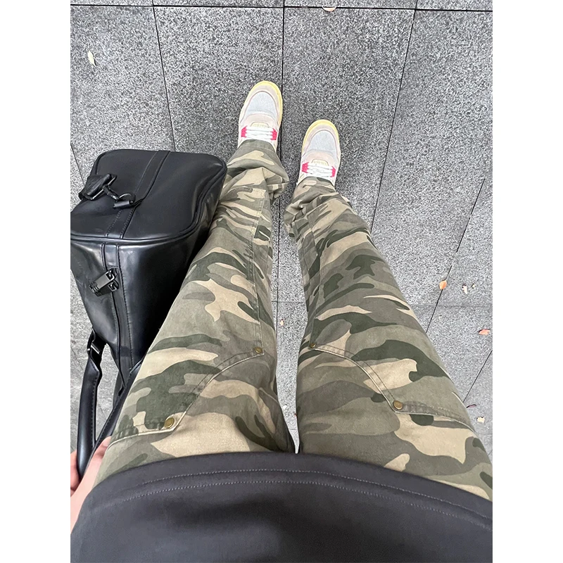 Rustic Men's Camouflage Work Pants Spring Season Slim Fit High Street Sle Nailhead Deconstruction Youthful Leisure Trousers
Rustic Men's Camouflage Work Pants Spring Season Slim Fit High Street Sle Nailhead Deconstruction Youthful Leisure Trousers