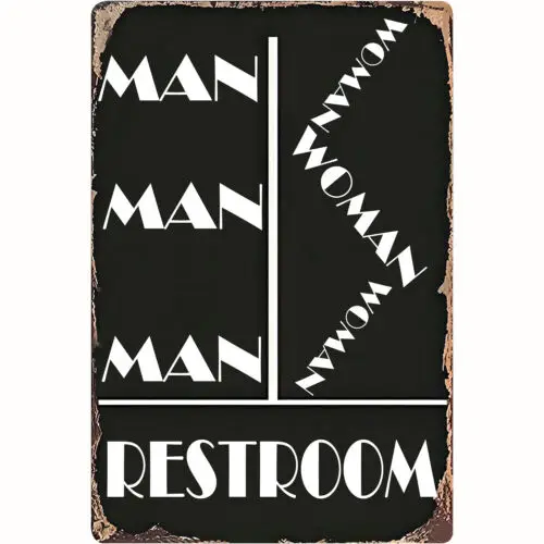 Interesting Tin Logo Vintage Toilet Door Metal Logo, Interesting Novelty Metal
Interesting Tin Logo Vintage Toilet Door Metal Logo, Interesting Novelty Metal