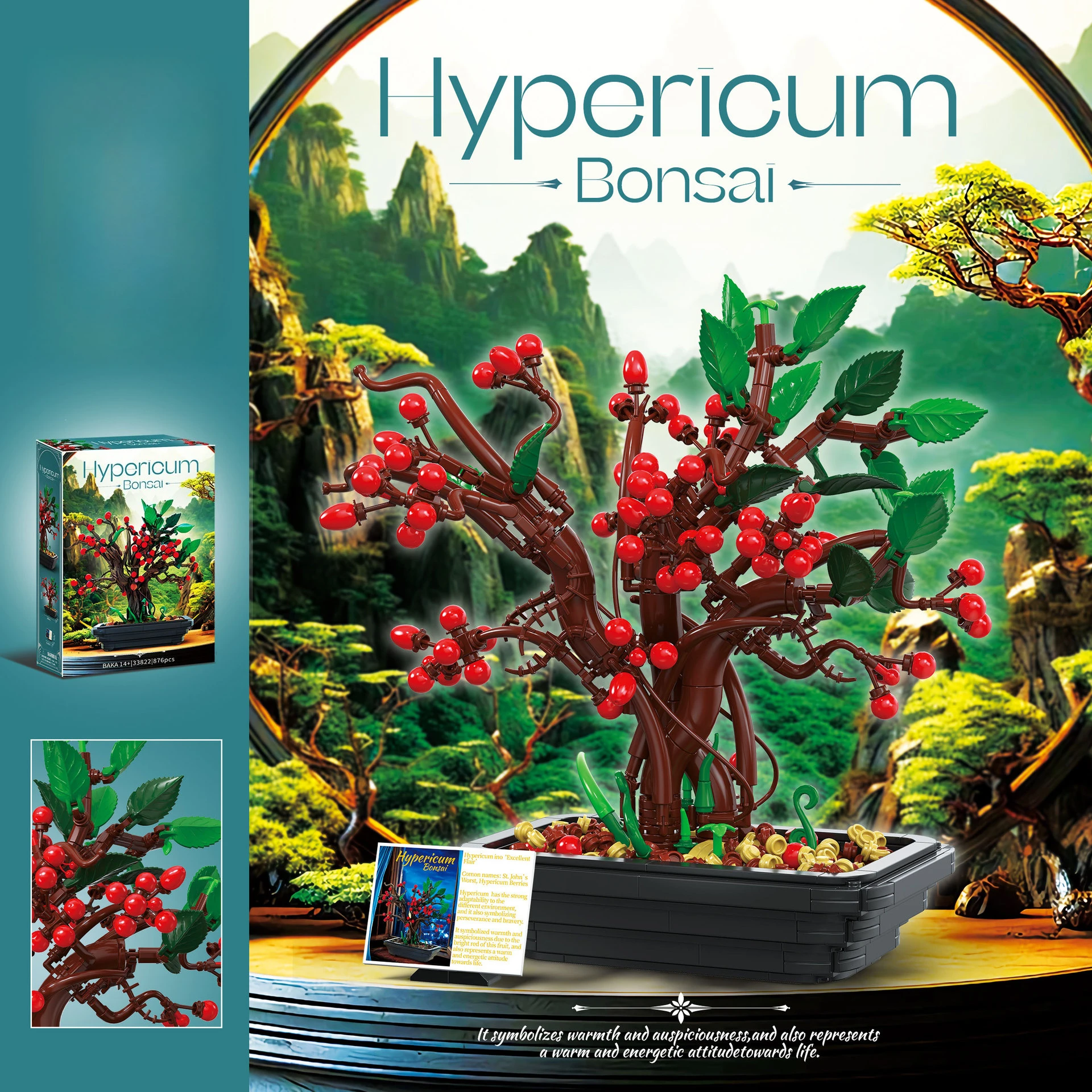 Строительные блоки MOC Hypericum в горшках, цветок, бонсай, огненные бусины, модель, украшение для рабочего стола, кирпичи, развивающие игрушки «сделай сам», праздничные подарки
Строительные блоки MOC Hypericum в горшках, цветок, бонсай, огненные бусины, модель, украшение для рабочего стола, кирпичи, развивающие игрушки «сделай сам», праздничные подарки