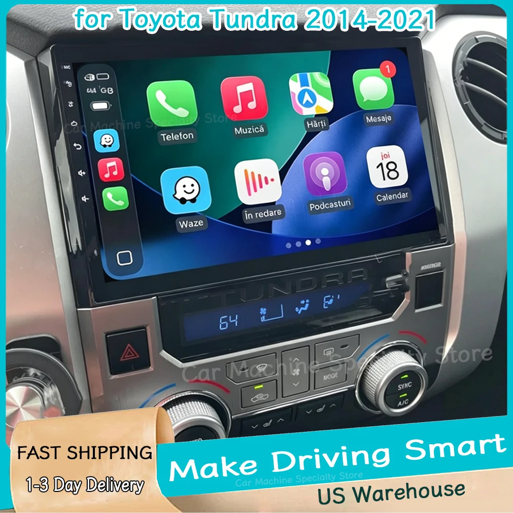 9inch Car Radio Android 15 for Toyota Tundra 2014-2021 GPS Navigation Head Unit with Carplay Android Auto Car Player 2+64G 720P
9inch Car Radio Android 15 for Toyota Tundra 2014-2021 GPS Navigation Head Unit with Carplay Android Auto Car Player 2+64G 720P