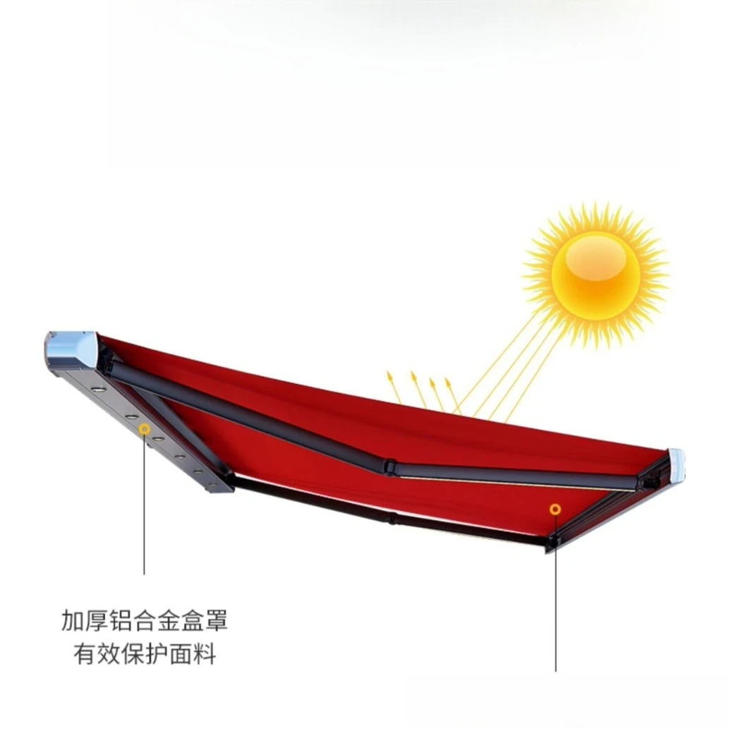 Awning electric remote control telescopic smart awning villa outdoor terrace balcony courtyard canopy
Awning electric remote control telescopic smart awning villa outdoor terrace balcony courtyard canopy