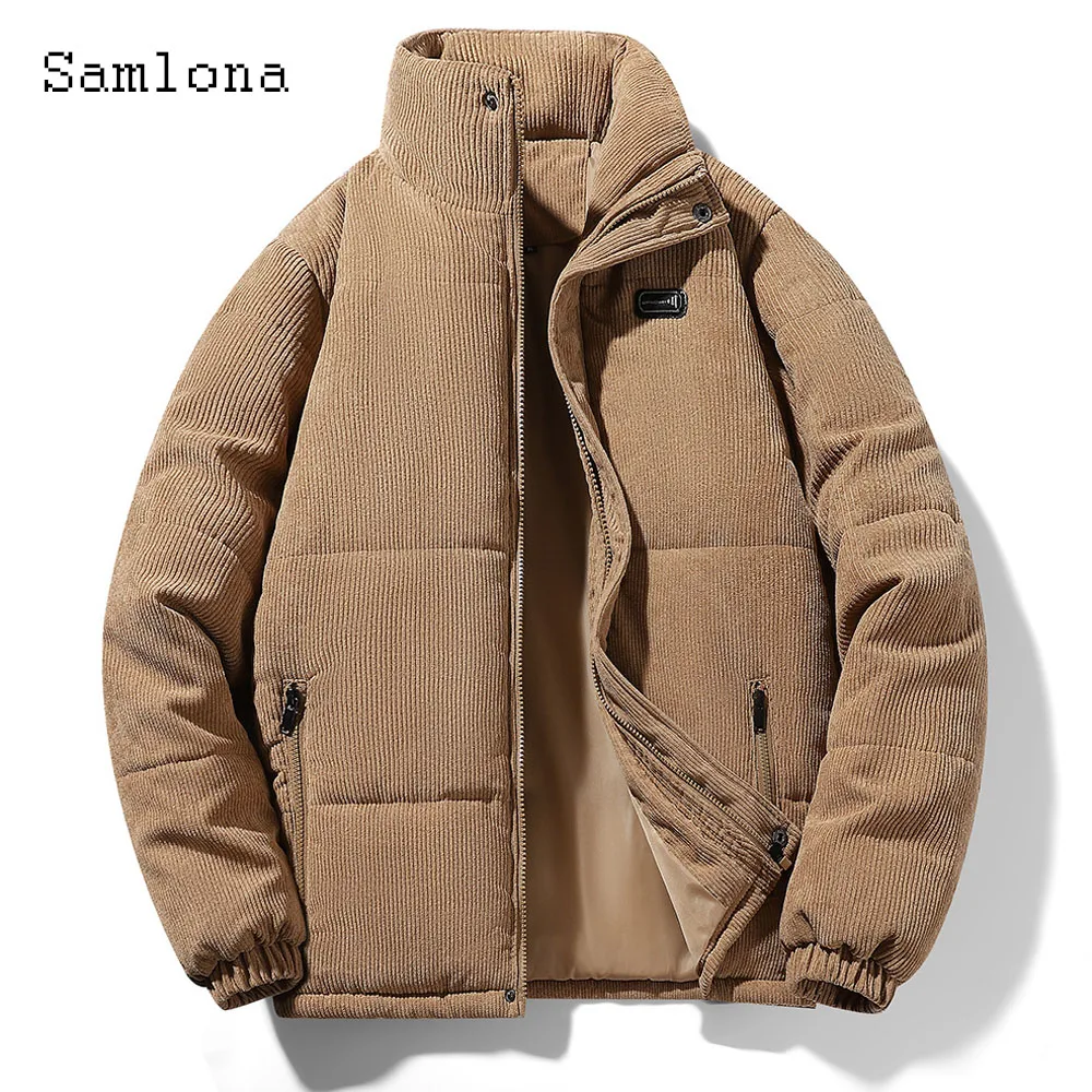 Samlona Plus Size 4xl 5xl Mens Fashion Leisure Corduroy Jacket Vintage Zipper Pocket Tops Outerwear 2023 New Winter Cotton Coats
Samlona Plus Size 4xl 5xl Mens Fashion Leisure Corduroy Jacket Vintage Zipper Pocket Tops Outerwear 2023 New Winter Cotton Coats