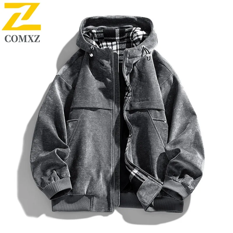 COMXZ Outdoor Hooded Jacket 2025 Men Casual Camping Lightweight Windbreaker Fashion Daily Style Comfort Autumn Clothing
COMXZ Outdoor Hooded Jacket 2025 Men Casual Camping Lightweight Windbreaker Fashion Daily Style Comfort Autumn Clothing