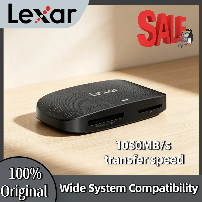 Lexar Professional CFexpress Type B SD Card Reader USB 3.2 Gen 2 10Gbps 1050MB s 312MB s RW520 100 Percent Original 8K
Lexar Professional CFexpress Type B SD Card Reader USB 3.2 Gen 2 10Gbps 1050MB s 312MB s RW520 100 Percent Original 8K