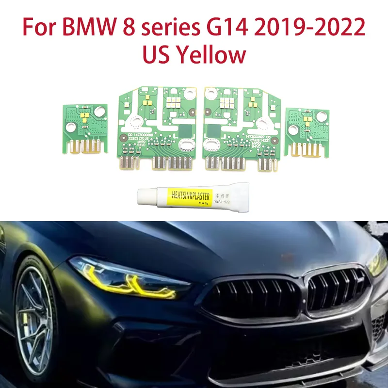 For BMW 8 series G14 2019-2022 US version Lemon Yellow DRL chip Angel Eyes light modification Car headlights Ballast chip
For BMW 8 series G14 2019-2022 US version Lemon Yellow DRL chip Angel Eyes light modification Car headlights Ballast chip