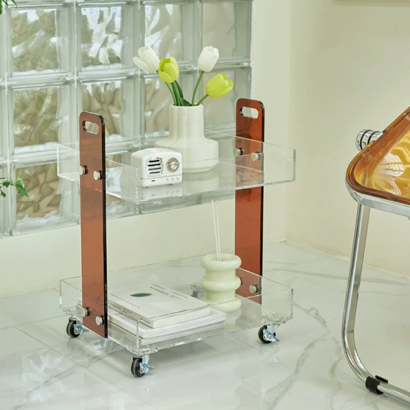 Transparent Double Layer Coffee Table, Mobile Trolley, Living Room Storage Side Tables, Bedroom Bedside Table, Nordic Furniture
Transparent Double Layer Coffee Table, Mobile Trolley, Living Room Storage Side Tables, Bedroom Bedside Table, Nordic Furniture