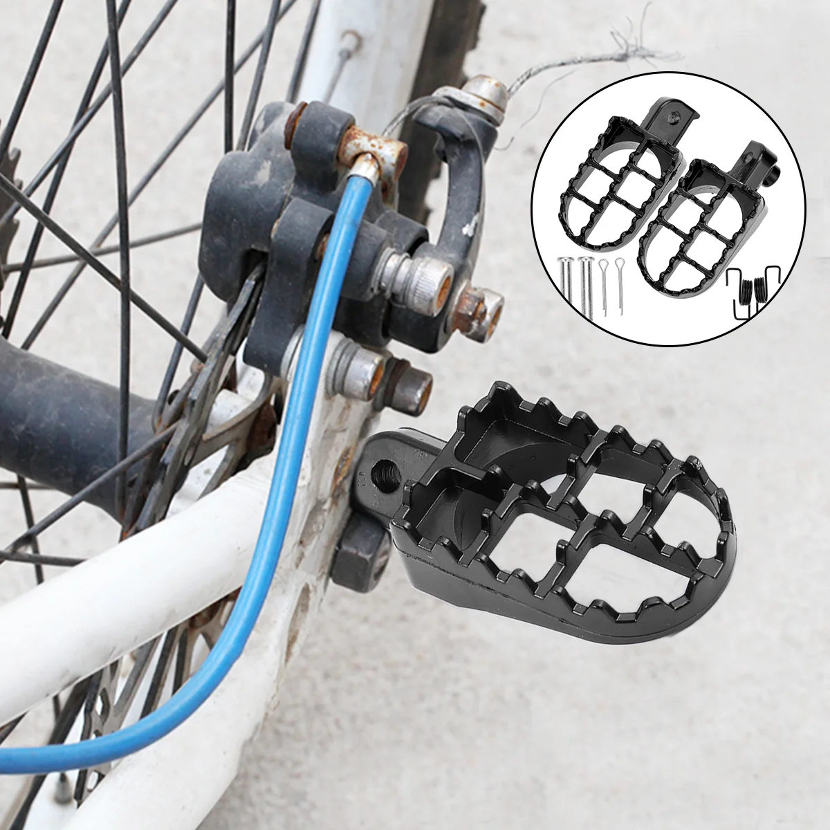 2 Pcs Rear Pedal Dirt Bike Accessories Motor off Road Motorcycle Stainless Steel Cross-country
2 Pcs Rear Pedal Dirt Bike Accessories Motor off Road Motorcycle Stainless Steel Cross-country