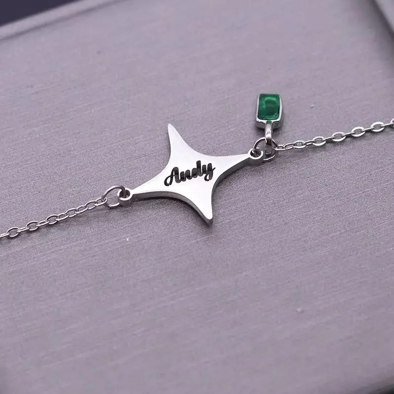 Todorova Custom Name Star Bracelet, Fashionable Four-Pointed Star, Personalized Daily & Party Jewelry Gift for Women
Todorova Custom Name Star Bracelet, Fashionable Four-Pointed Star, Personalized Daily & Party Jewelry Gift for Women