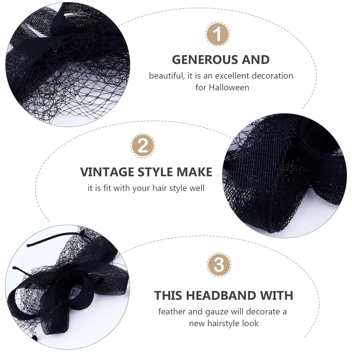 Gauze Headb Mesh Hat Women Mesh Headwear Hair Hoop Vintage Hair Hoop Style Halloween Accessories 
Gauze Headb Mesh Hat Women Mesh Headwear Hair Hoop Vintage Hair Hoop Style Halloween Accessories