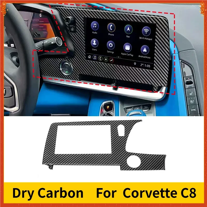 For Chevrolet Corvette C8 Real Dry Carbon Fiber 2020-2024 LHD Console Navigation Screen Frame Cover Trim Interior Decoration
For Chevrolet Corvette C8 Real Dry Carbon Fiber 2020-2024 LHD Console Navigation Screen Frame Cover Trim Interior Decoration