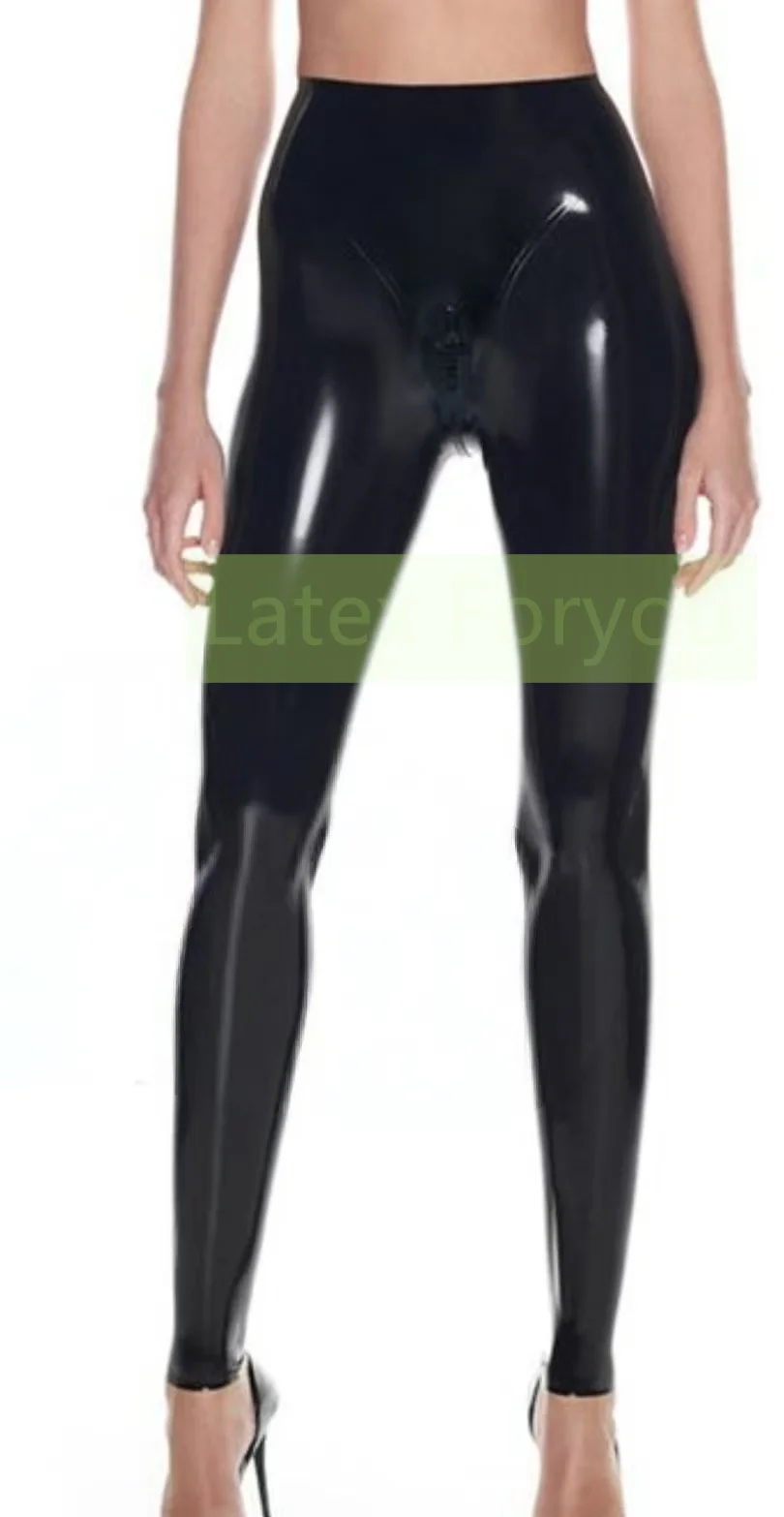 Natural latex stretch skin tight pants classic black women latex leggings with crotch zip female cosplay latex fitness trousers
Natural latex stretch skin tight pants classic black women latex leggings with crotch zip female cosplay latex fitness trousers