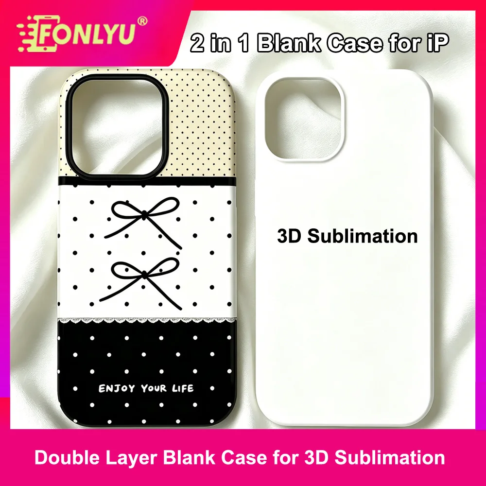 FONLYU 2 in 1 3D Sublimation Blank Phone Case for iPhone 17 16 15 plus pro Max Air Heat Press Printing Sublimate Cover DIY Shell
FONLYU 2 in 1 3D Sublimation Blank Phone Case for iPhone 17 16 15 plus pro Max Air Heat Press Printing Sublimate Cover DIY Shell