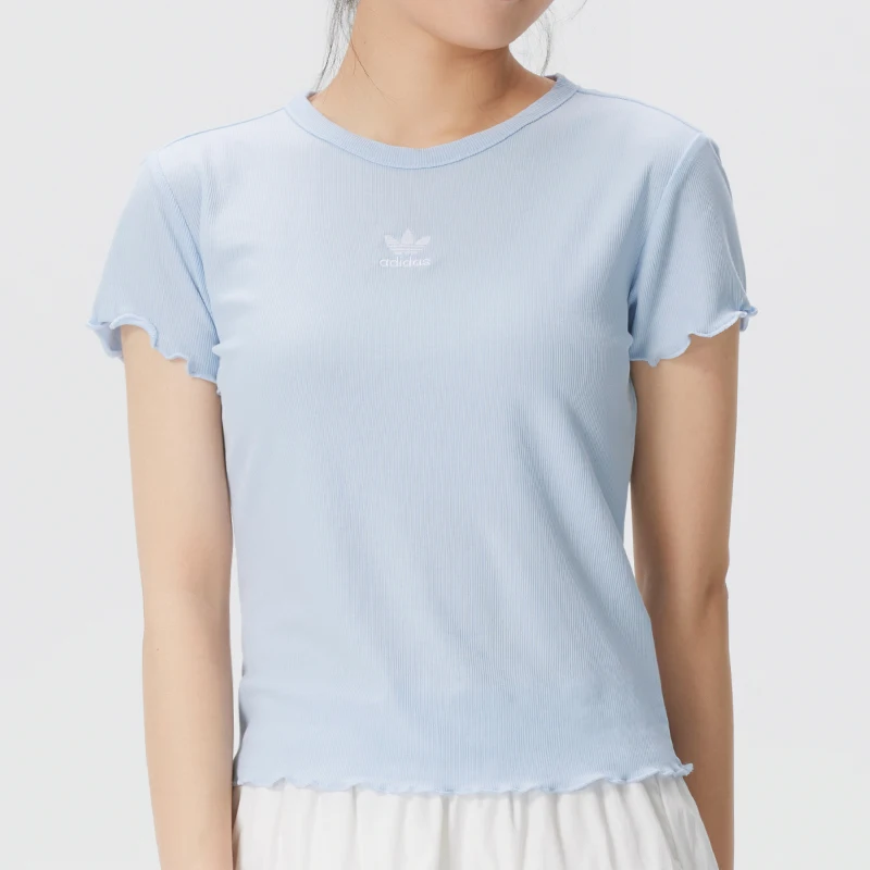 Adidas (Adidas) Trefoil Women's Short Wave Edge Slim Fit Short Sleeve T-Shirt Breathable Running Sportswear Ke1108
Adidas (Adidas) Trefoil Women's Short Wave Edge Slim Fit Short Sleeve T-Shirt Breathable Running Sportswear Ke1108