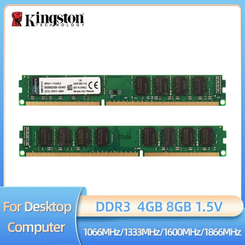 Оперативная память Kingston DDR3 4 ГБ 8 ГБ 1066 МГц 1333 МГц 1600 МГц 1866 МГц DIMM Non-ECC Настольная оперативная память
Оперативная память Kingston DDR3 4 ГБ 8 ГБ 1066 МГц 1333 МГц 1600 МГц 1866 МГц DIMM Non-ECC Настольная оперативная память