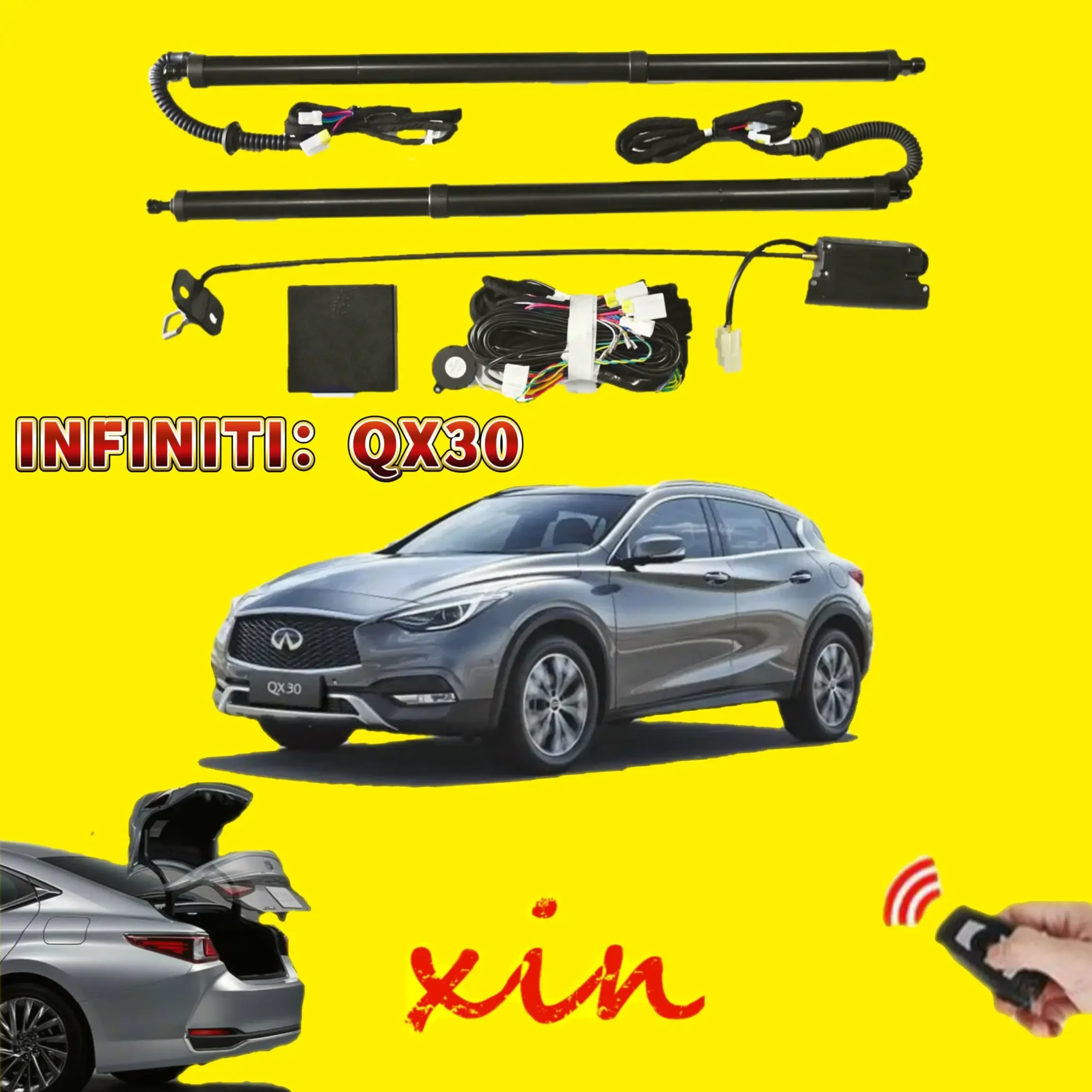 Электрическая задняя дверь для INFINITI QX30, автоматическое управление приводом багажника, открывающийся автомобильный подъемник, комплект питания для задней двери
Электрическая задняя дверь для INFINITI QX30, автоматическое управление приводом багажника, открывающийся автомобильный подъемник, комплект питания для задней двери