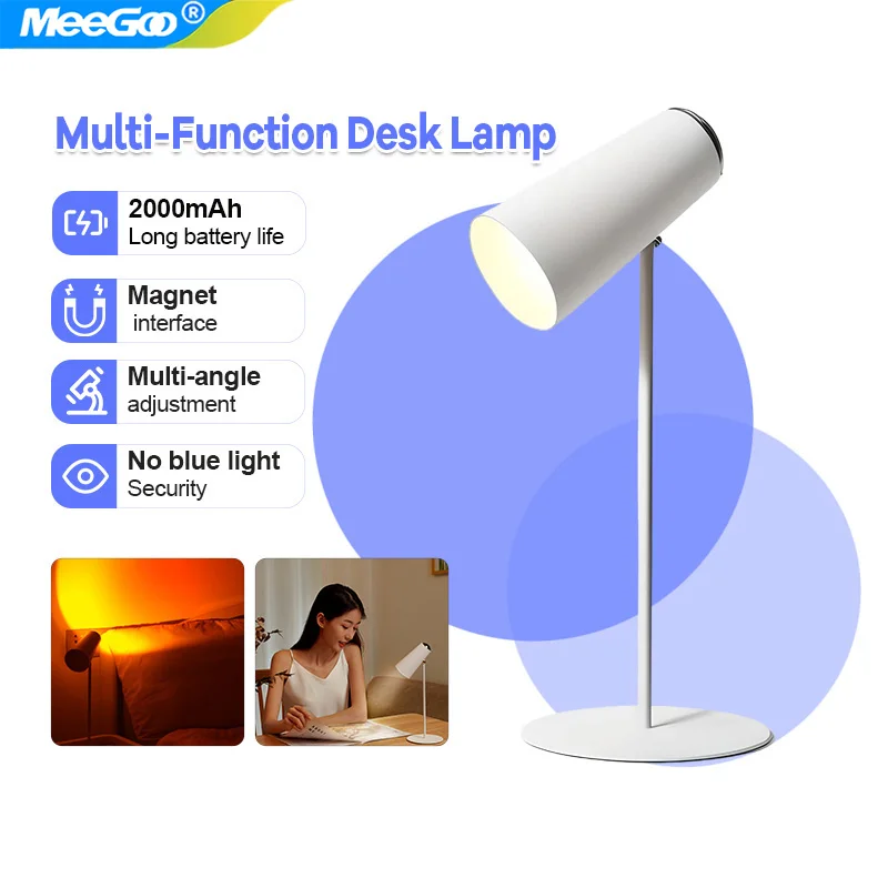MeeGoo Portable USB Rechargeable LED Folding Desk Lamp Eye Protection Touch Dimming Working Reading Table Lamp For Book Bed new
MeeGoo Portable USB Rechargeable LED Folding Desk Lamp Eye Protection Touch Dimming Working Reading Table Lamp For Book Bed new