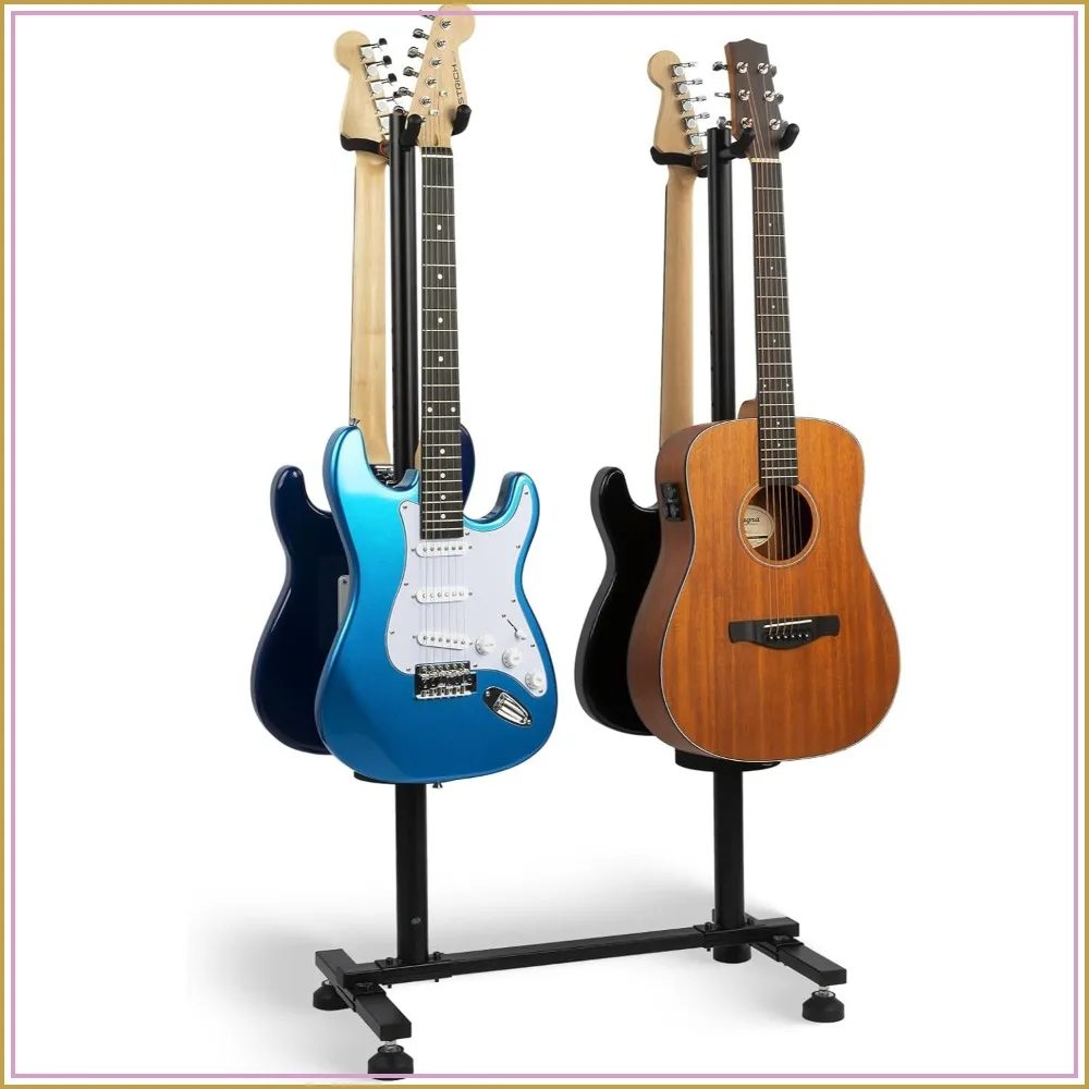 4 Adjustable Guitar Stand Floor Holder, Heavy Duty Multi Guitar Stand for Acoustic Electric Guitars Bass Banjos, Folding 4-Holder Stand
4 Adjustable Guitar Stand Floor Holder, Heavy Duty Multi Guitar Stand for Acoustic Electric Guitars Bass Banjos, Folding 4-Holder Stand