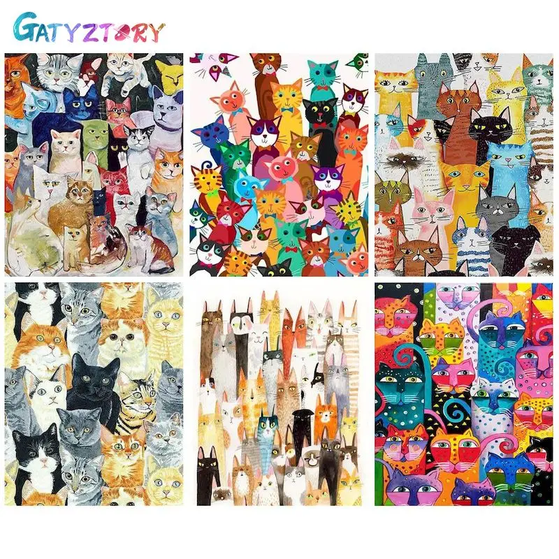 GATYZTORY Picture By Number Cat Animals Kits DIY Gift Painting By Number Colorful On Canvas HandPainted Home Decor Gift
GATYZTORY Picture By Number Cat Animals Kits DIY Gift Painting By Number Colorful On Canvas HandPainted Home Decor Gift