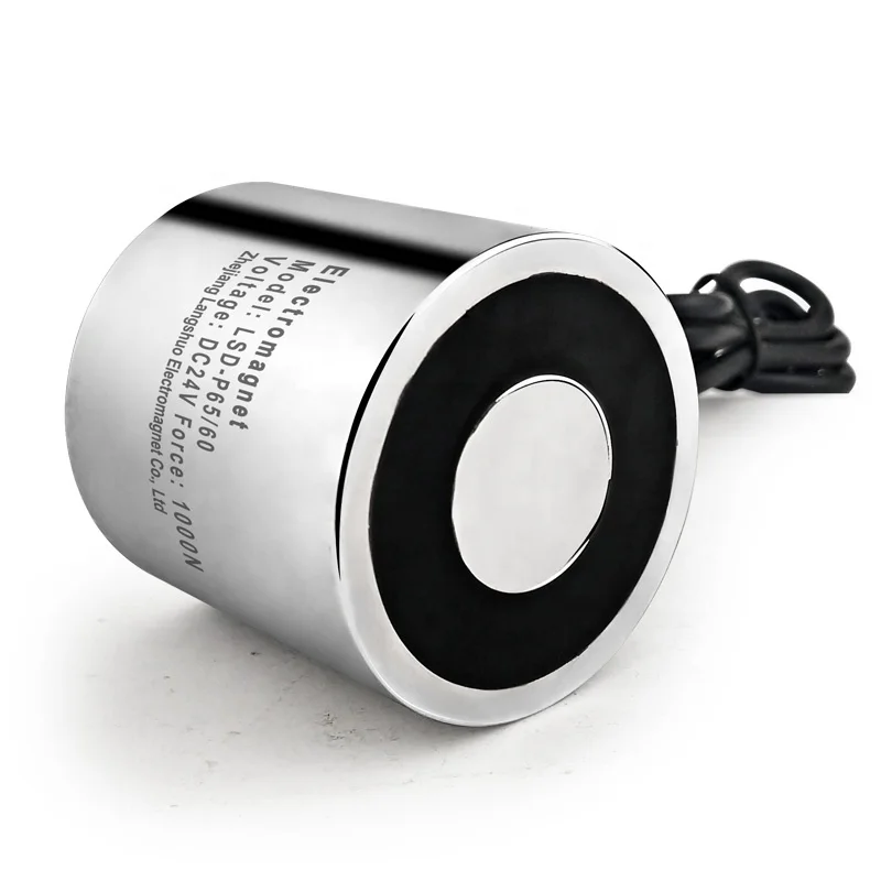 Electromagnet LSD-P65/60 DC Cylinder IP68 Electric Magnets Electromagnetic Solenoid Sucker Factory Custom Lifting Magnet
Electromagnet LSD-P65/60 DC Cylinder IP68 Electric Magnets Electromagnetic Solenoid Sucker Factory Custom Lifting Magnet