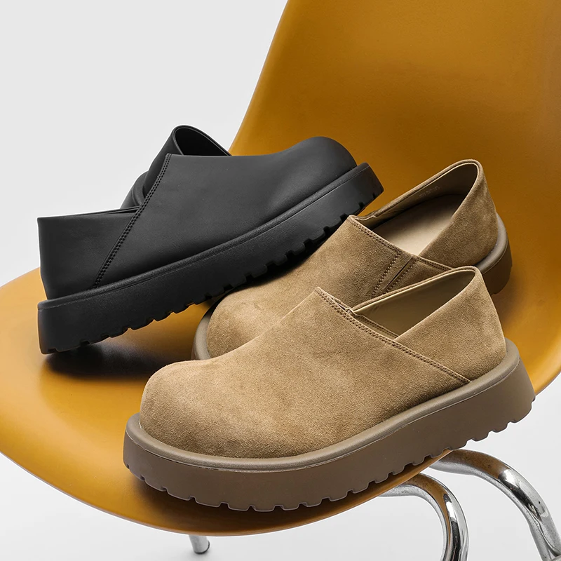 Men Loafers with Big Toe Opening Retro British Casual Shoes with Thick Soles and Anti-slip Properties Outdoor Hiking Shoes
Men Loafers with Big Toe Opening Retro British Casual Shoes with Thick Soles and Anti-slip Properties Outdoor Hiking Shoes