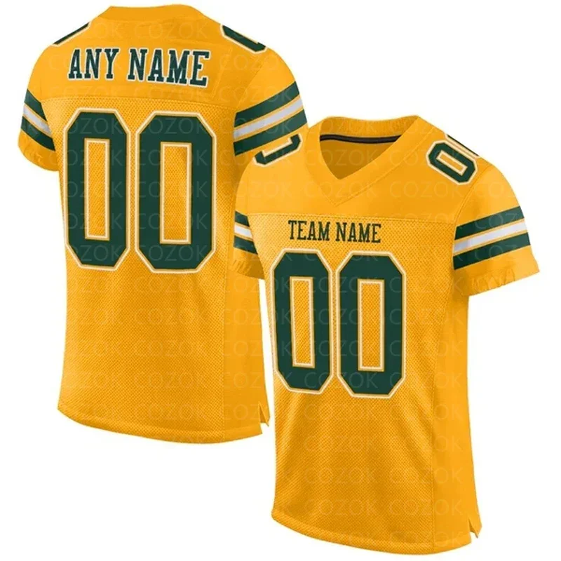 Yellow series Customized Football Jersey for Men Football Short Sleeves Athletic Tee Shirts
Yellow series Customized Football Jersey for Men Football Short Sleeves Athletic Tee Shirts