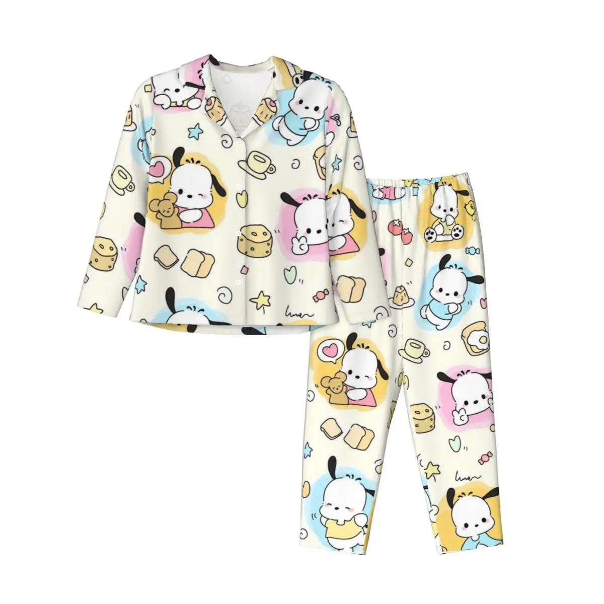 Pochacco Women's Pajamas Sets Woman 2 Pieces Pajamas Female Couples Loungewear Suit Home Clothes
Pochacco Women's Pajamas Sets Woman 2 Pieces Pajamas Female Couples Loungewear Suit Home Clothes