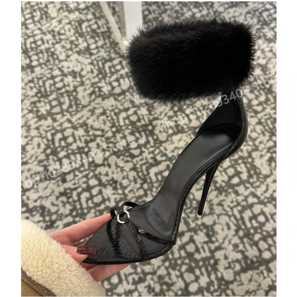 Black Ankle Feather Strap Sandals Cross Tied Hollow Open Toe Sexy Stiletto High Heel Women Shoes 2025 Summer Zapatos Para Mujere
Black Ankle Feather Strap Sandals Cross Tied Hollow Open Toe Sexy Stiletto High Heel Women Shoes 2025 Summer Zapatos Para Mujere