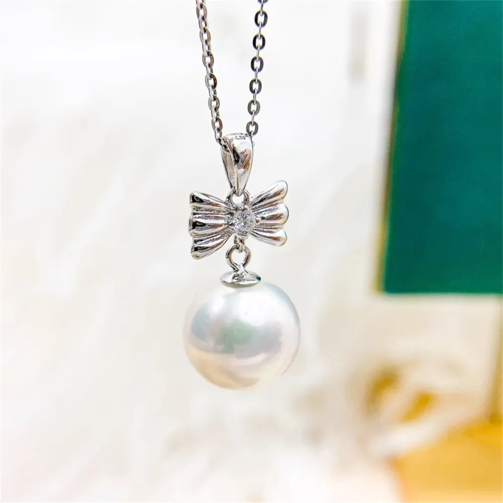 DIY Pearl Accessories S925 Sterling Silver Pendant Empty Support Fashion Silver Necklace Pendant Fit 9-14mm Circle D099
DIY Pearl Accessories S925 Sterling Silver Pendant Empty Support Fashion Silver Necklace Pendant Fit 9-14mm Circle D099