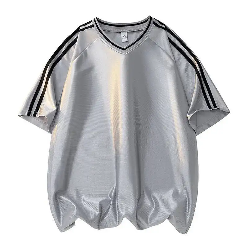 Summer Glossy Unisex Baseball Jersey Short Sleeve T shirt Plus Size Satin Top Shirt Streetwear
Summer Glossy Unisex Baseball Jersey Short Sleeve T shirt Plus Size Satin Top Shirt Streetwear