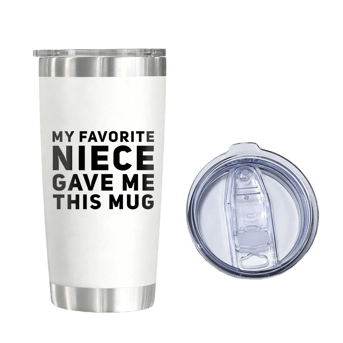 My Favorite Niece Gave Me This Mug Vacuum Flasks Tumblers 20 oz Water Glasses for Christmas Birthday
My Favorite Niece Gave Me This Mug Vacuum Flasks Tumblers 20 oz Water Glasses for Christmas Birthday