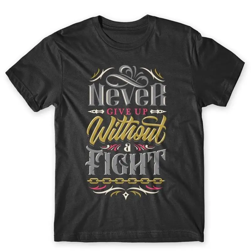 Футболка Never Give Up Without A Fight, 100% хлопок премиум-класса, НОВИНКА
Футболка Never Give Up Without A Fight, 100% хлопок премиум-класса, НОВИНКА
