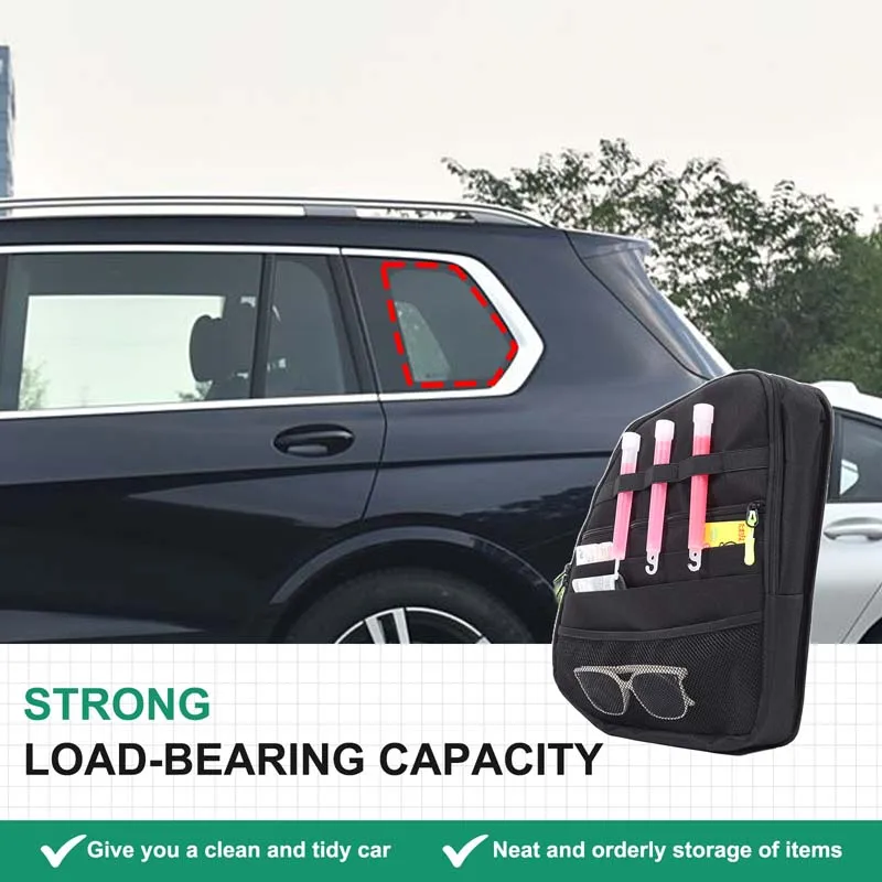 1Pcs Oxford cloth black For BMW X7 G07 2024 car rear side window tool storage bag organizer bag car modification accessories
1Pcs Oxford cloth black For BMW X7 G07 2024 car rear side window tool storage bag organizer bag car modification accessories