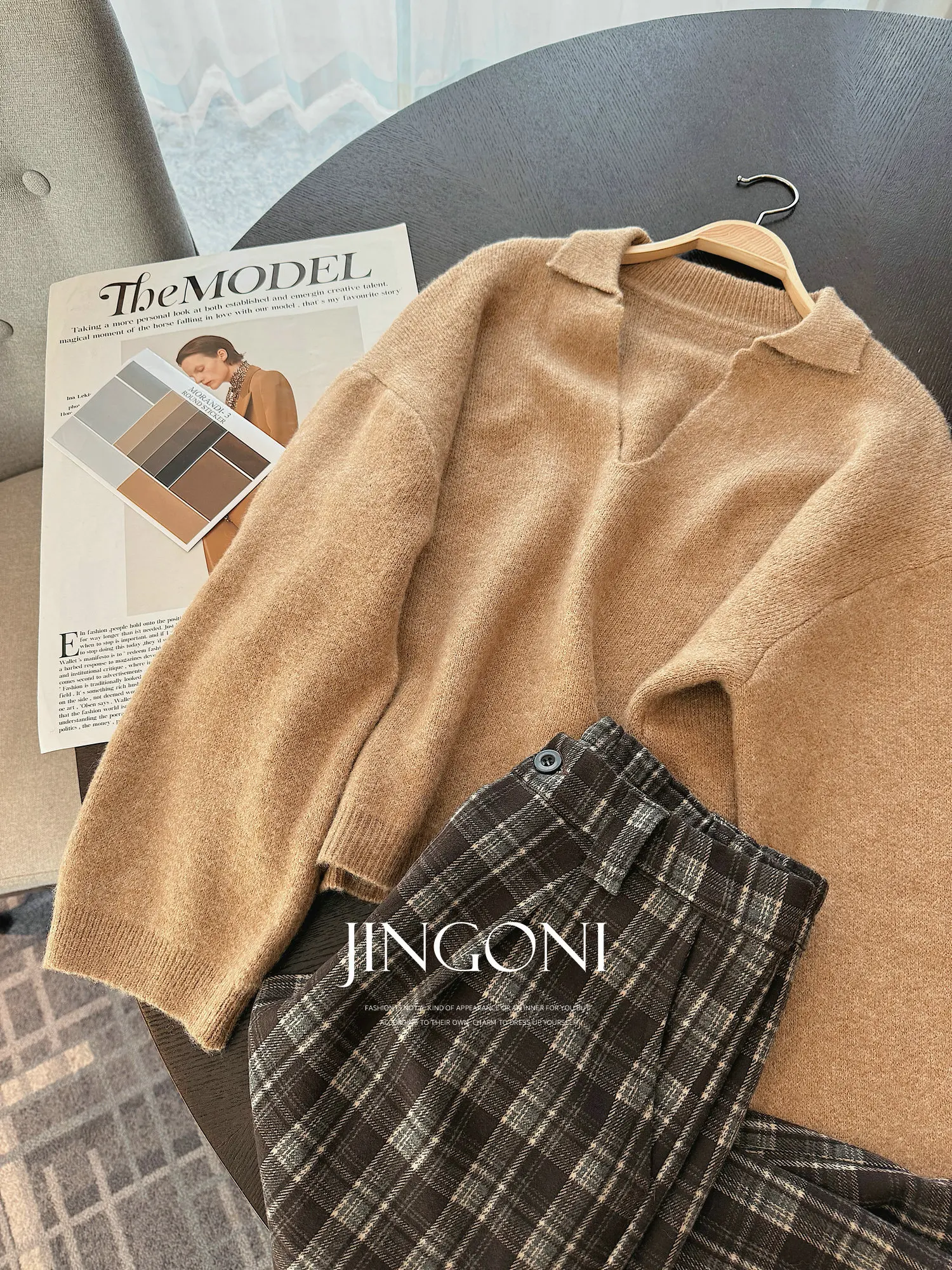 i Color Collar Sweater Women's Knitted Top Korean Sle Slimming Versatile 2025 New Arrival Commute Sle Straight Cut
i Color Collar Sweater Women's Knitted Top Korean Sle Slimming Versatile 2025 New Arrival Commute Sle Straight Cut