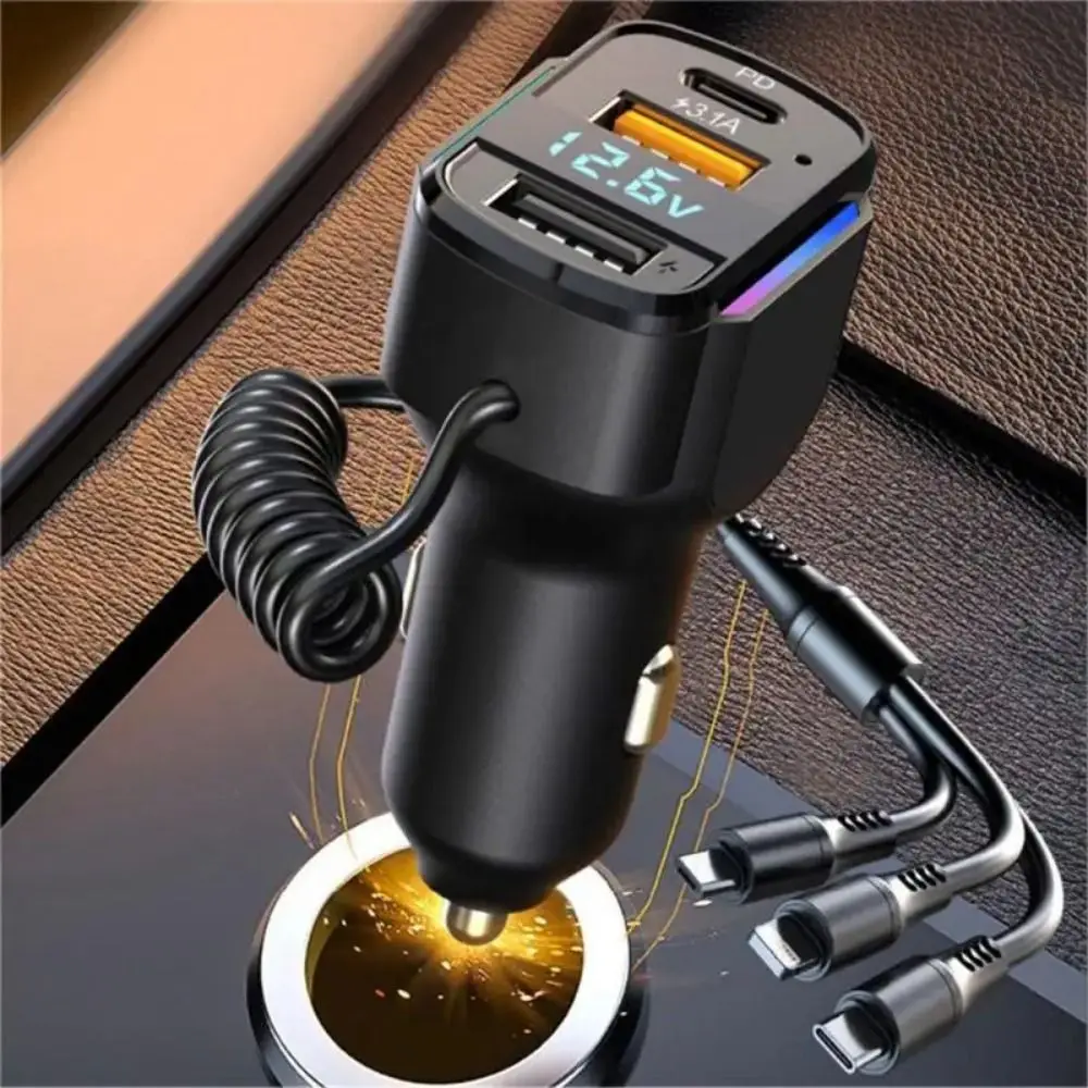 Автомобильное зарядное устройство Mini USB с быстрой зарядкой, несколько портов, безопасное автомобильное зарядное устройство 3-в-1, портативное зарядное устройство с 2 USB и 1 типа C, адаптер автоматического зарядного устройства
Автомобильное зарядное устройство Mini USB с быстрой зарядкой, несколько портов, безопасное автомобильное зарядное устройство 3-в-1, портативное зарядное устройство с 2 USB и 1 типа C, адаптер автоматического зарядного устройства