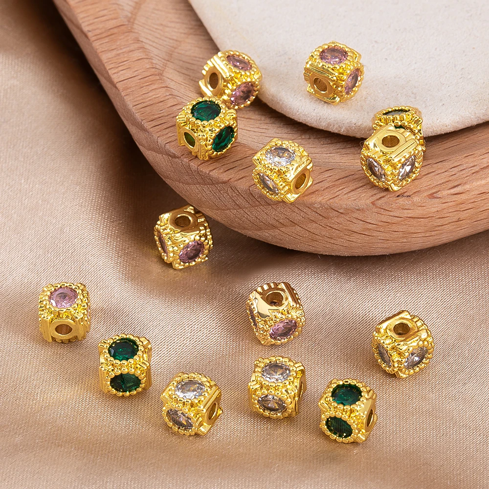 2pcs 6mm Alloy Zircon Square Spacer Beads Gold Color Diamond Loose Spacer Beads For Necklace DIY Jewelry Making Accessories
2pcs 6mm Alloy Zircon Square Spacer Beads Gold Color Diamond Loose Spacer Beads For Necklace DIY Jewelry Making Accessories