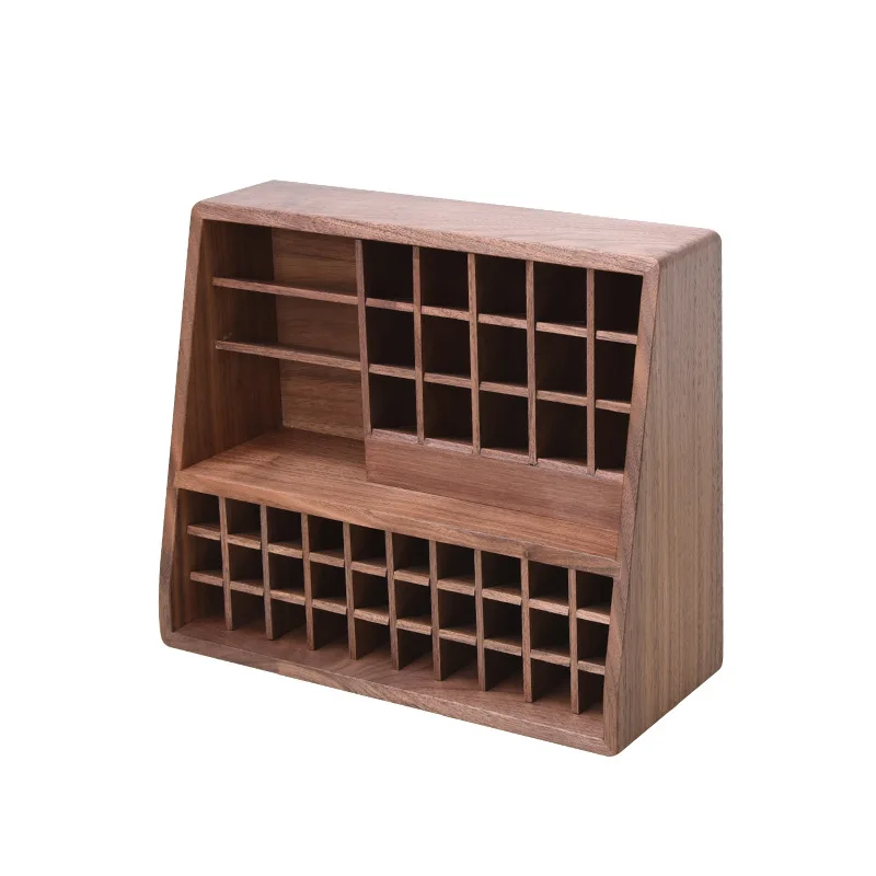 Black walnut high-end storage box, long tube lip glaze lipstick storage rack
Black walnut high-end storage box, long tube lip glaze lipstick storage rack