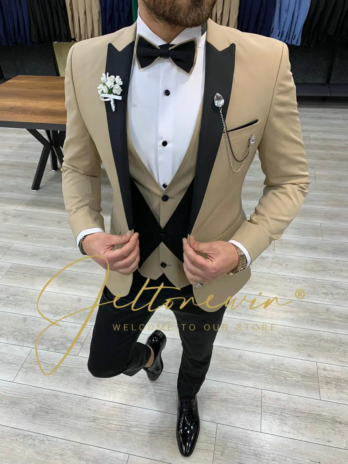 Slim Fit Man Suits For Wedding Groom Tuxedo 3 Piece Prom Stage Male Clothes Set Jacket Pants Man Suits For Groom Wedding
Slim Fit Man Suits For Wedding Groom Tuxedo 3 Piece Prom Stage Male Clothes Set Jacket Pants Man Suits For Groom Wedding
