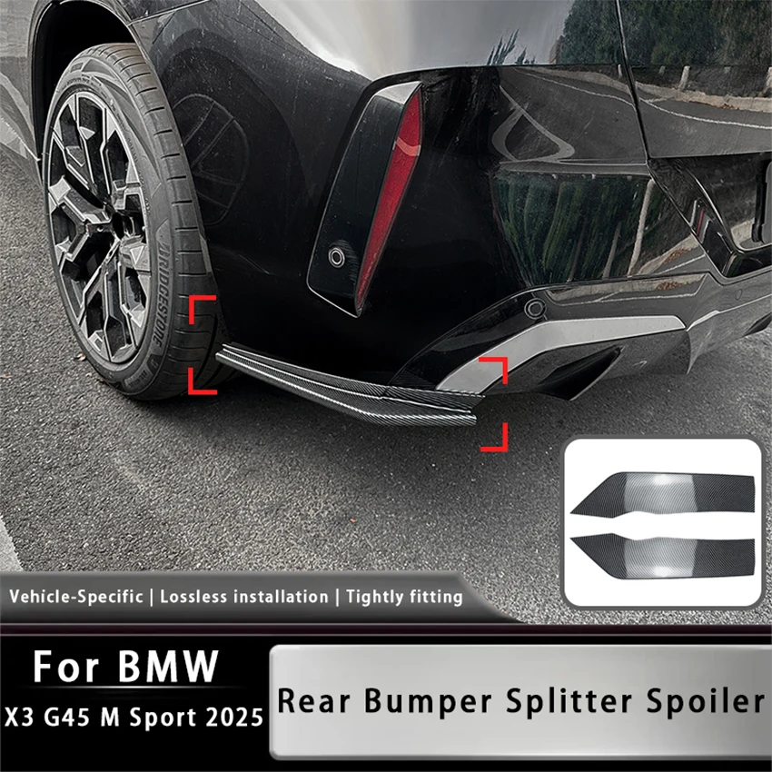 For BMW X3 G45 M Sport 2025 Car Rear Bumper Lip Diffuser Side Spoiler Air Vent Canard Splitter Wind Knife Body Kits
For BMW X3 G45 M Sport 2025 Car Rear Bumper Lip Diffuser Side Spoiler Air Vent Canard Splitter Wind Knife Body Kits