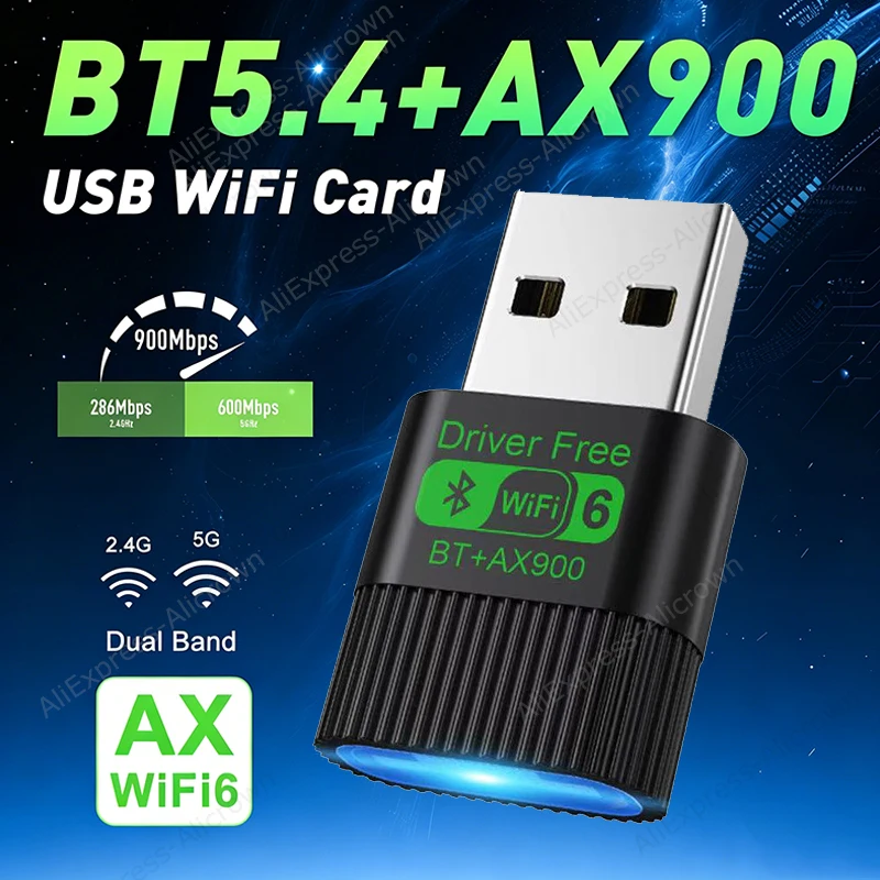 KEBIDUMEI 2 IN 1 Dual Band 900Mbps USB WiFi Bluetooth Adapter 2.4G/5GHz Wi-Fi Dongle High-Speed AX600 Network Card For PC Laptop
KEBIDUMEI 2 IN 1 Dual Band 900Mbps USB WiFi Bluetooth Adapter 2.4G/5GHz Wi-Fi Dongle High-Speed AX600 Network Card For PC Laptop
