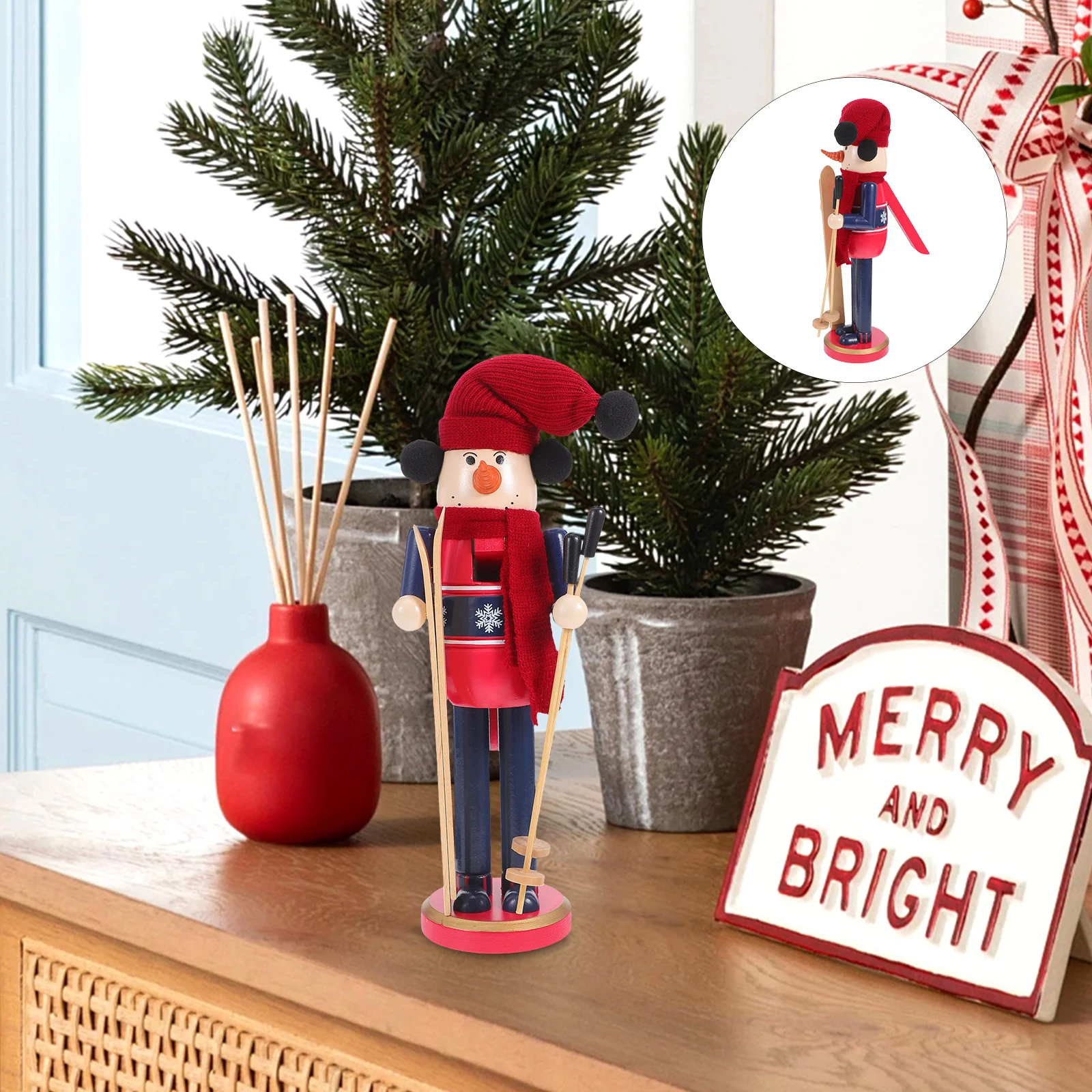 Wooden Nutcracker Soldier Christmas Decoration Classic Design Festive Ornament Home Office Gift Wood Nutcracker Tool
Wooden Nutcracker Soldier Christmas Decoration Classic Design Festive Ornament Home Office Gift Wood Nutcracker Tool