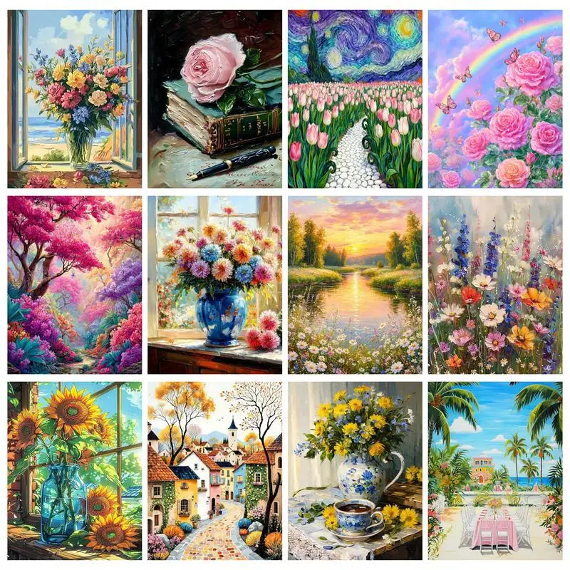 GATYZTORY DIY Pictures By Number Colorful Flowers Kits Hand Painted Painting By Numbers Drawing On Canvas Home Decor
GATYZTORY DIY Pictures By Number Colorful Flowers Kits Hand Painted Painting By Numbers Drawing On Canvas Home Decor