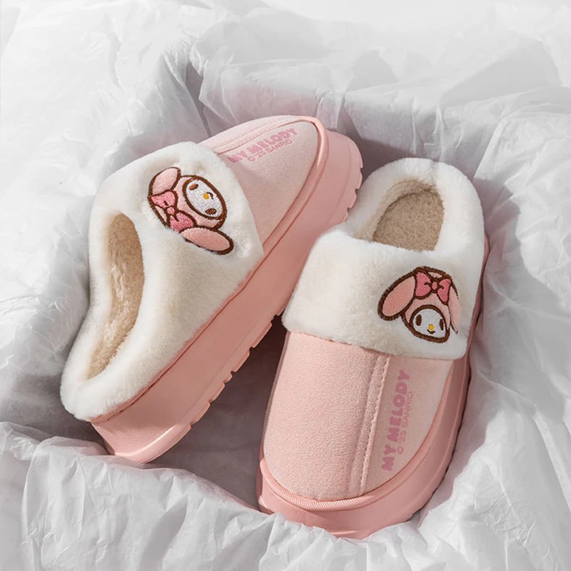 Теплые хлопковые тапочки с героями мультфильмов Cinnamoroll Kuromi My Melody в стиле аниме, кавайные зимние удобные домашние домашние тапочки для девочек, повседневная обувь
Теплые хлопковые тапочки с героями мультфильмов Cinnamoroll Kuromi My Melody в стиле аниме, кавайные зимние удобные домашние домашние тапочки для девочек, повседневная обувь