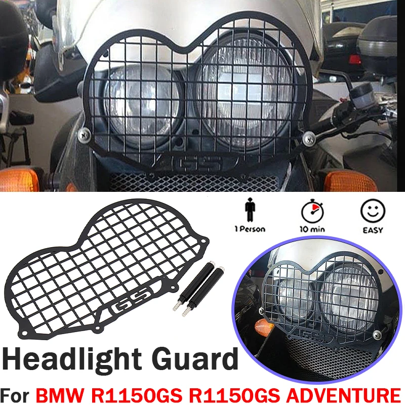 New Motorcycle Headlight Protector Grill Guard Front Lamp Lens Protective Cover For BMW R1150GS R 1150 GS ADVENTURE 1999-2004
New Motorcycle Headlight Protector Grill Guard Front Lamp Lens Protective Cover For BMW R1150GS R 1150 GS ADVENTURE 1999-2004